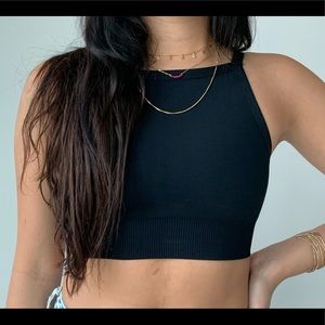 black crop top